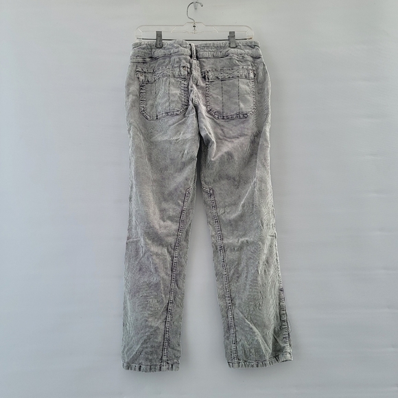 Anthropologie Pilcro The Wanderer Corduroy Barrel Pants Size 27 Light Gray Boho - Picture 13 of 16